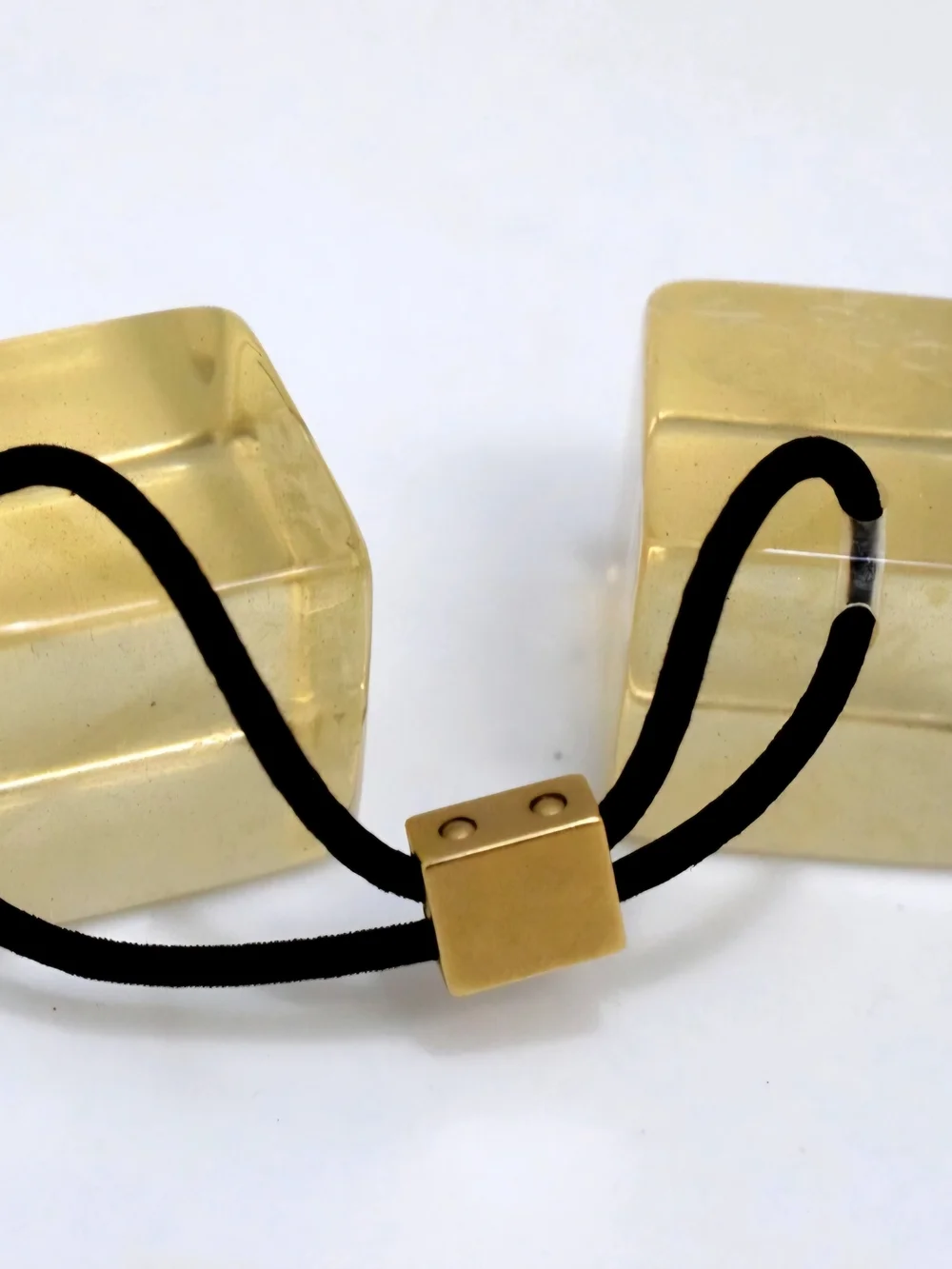 Louis Vuitton Elastine & Resin Cube Hair Tie (Scrunchie)
